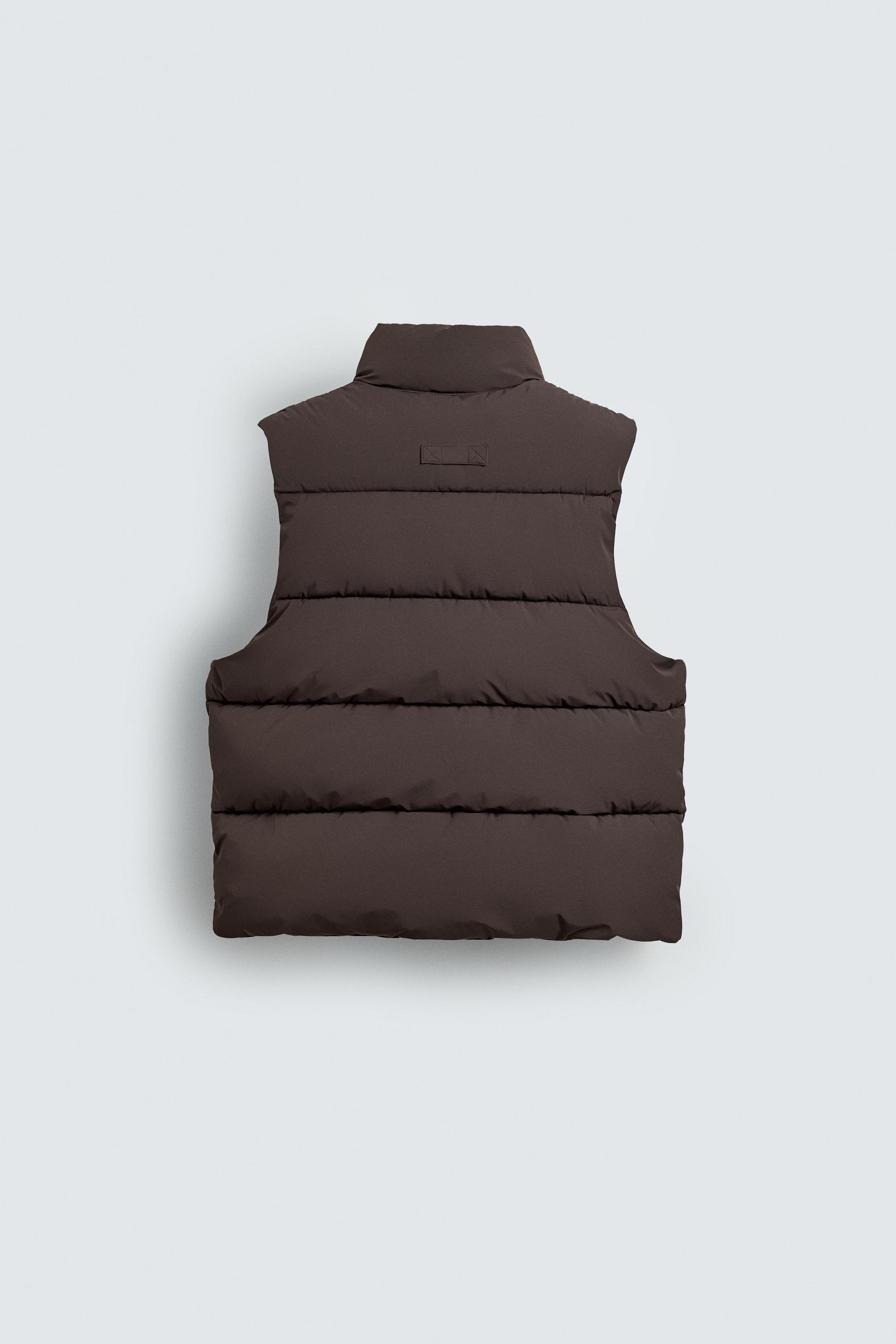GILET SANS MANCHES MATELASSÉ COUPE COURTE